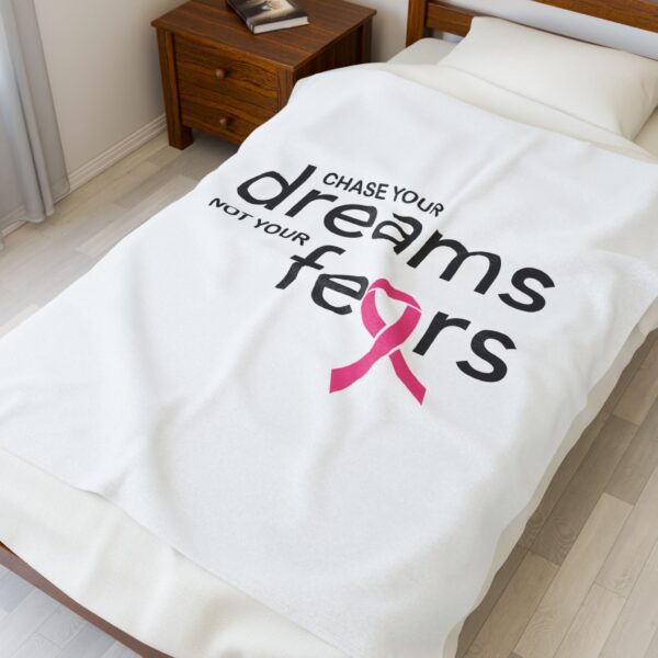 Breast Cancer Velveteen Plush Blanket - Image 3