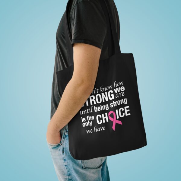 Breast Cancer Cotton Tote Bag - Image 3