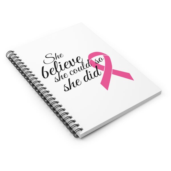 Breast Cancer Diary Spiral Notebook - Ruled Line - Image 3